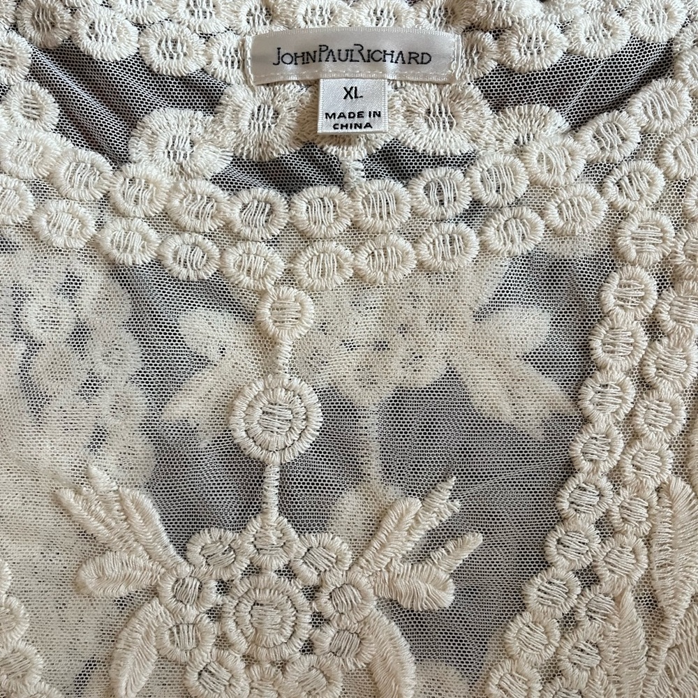Sheer lace top
